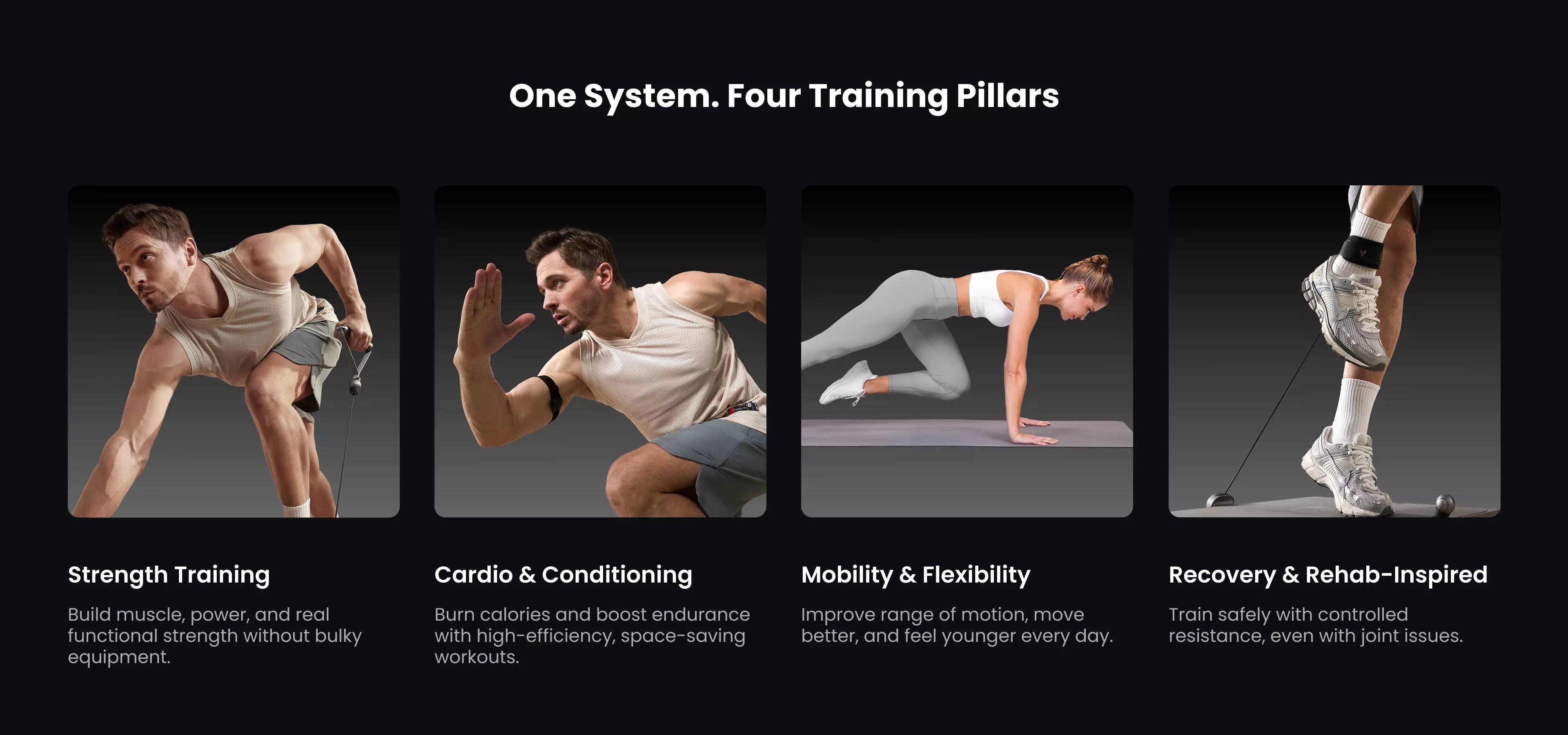 AEKE K1 Smart Home Gym full product showcase